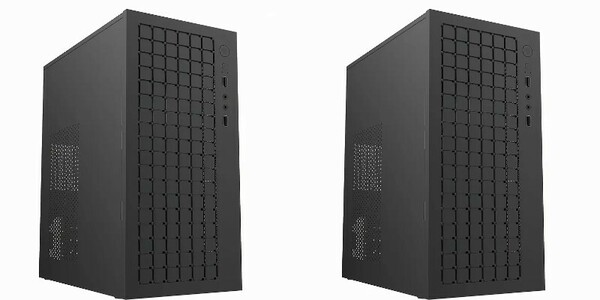 GW中は落札後、迅速発送します。★送料無料★★新品★コンパクトPC ケース2個セット ● MicroATX M-ATX　ブラック