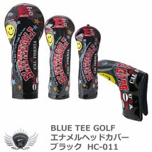 BLUE TEE GOLF ブルーティーゴルフ エナメルヘッドカバー ブラック HC-011 UT用[48979]_画像1