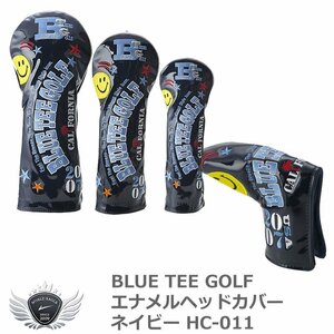 BLUE TEE GOLF ブルーティーゴルフ エナメルヘッドカバー ネイビー HC-011 UT用[48983]