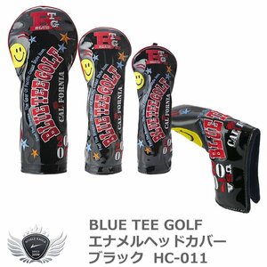 BLUE TEE GOLF ブルーティーゴルフ エナメルヘッドカバー ブラック HC-011 FW用[48978]