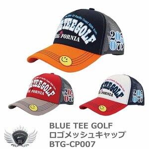 BLUE TEE GOLF ブルーティーゴルフ ロゴメッシュキャップ BTG-CP007 レッド/グレー[57442]