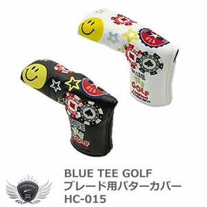 BLUE TEE GOLF ブルーティーゴルフ ベガス パターカバー ブレード用 HC-015ホワイト[37809]
