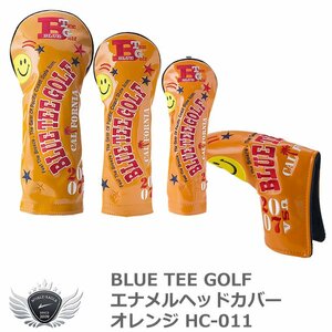 BLUE TEE GOLF ブルーティーゴルフ エナメルヘッドカバー オレンジ HC-011 FW用[48986]