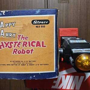 米澤玩具 ヨネザワのオモチャ バクショーロボット The Hysterical Robot 箱付 ジャンクの画像6