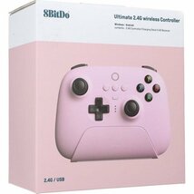 8Bitdo Ultimate ワイヤレスコントローラー 充電ドック付 ワイヤレス2.4Gコントローラー Windows Android Raspberry Pi対応 ピンク 新品_画像2