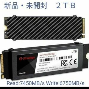 【未開封・新品】G-Storategy NV47002TBY3G1 SSD 2TB　R:7450MB/s　