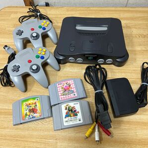 Nintendo 64 NUS-001(JPN)コントローラー ソフト ACアダプタ セットの画像1