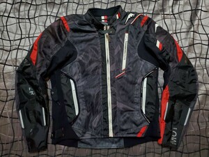 【L】クシタニ メッシュジャケット　Lサイズ マッドスポルト K-2307 MAD SPORT JACKET　プロテクターポケット付　ライディング ライダース