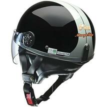 ● 即決 リード工業 LEAD バイク用 ハーフヘルメット O-ONE ブラック×シルバー フリーサイズ 57-60cm未満 新品_画像2