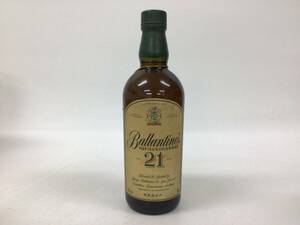 ウイスキー バランタイン 21年 ベリーオールド 緑キャップ 700ml 重量番号:2 (129)