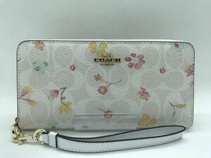 訳あり新品未使用 COACH コーチ C8695 チョークマルチフローラル 花