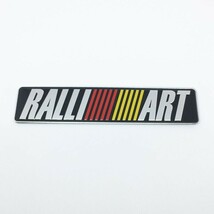 【新入荷】高品質　アルミ製のRALLI ART（三菱）エンブレムステッカー A_画像6