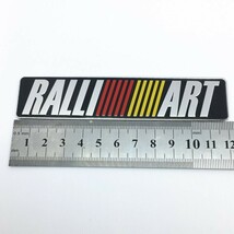 【新入荷】高品質　アルミ製のRALLI ART（三菱）エンブレムステッカー A_画像4