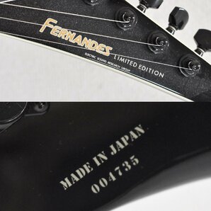 Σ2555 中古品 FERNANDES LIMITED EDTION TEJ-DELUXE 2S BLK #004735 フェルナンデス エレキギター EMGピックアップ搭載の画像7