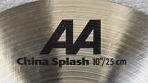 Σ1977 中古品 SAIBAN AA china splash 10/25cm セイビアン シンバル_画像4