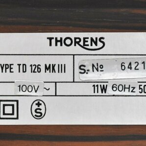 Σ2334 ジャンク品 THORENS TD 126 MKIII/SME 3010-R トーレンス ターンテーブル/エスエムイー トーンアームの画像8