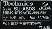 Σ2927 ジャンク品 Technics SU-A808 テクニクス プリメインアンプ_画像8