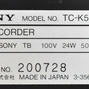 Σ2646 ジャンク品 SONY TC-K555ESG ソニー カセットデッキの画像7