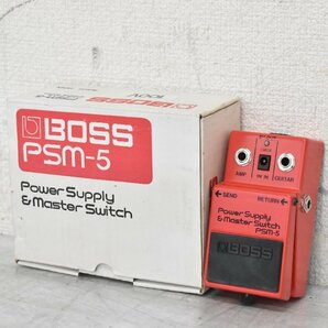 Σ2469 中古品 BOSS PowerSupply&Master Switch PSM-5 ボス エフェクター 元箱付きの画像1