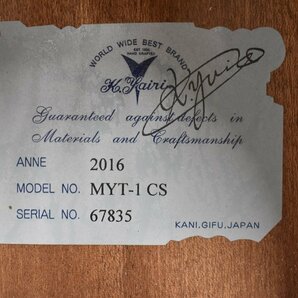 Σ2499 中古品 K.yairi MYT-1CS #67835 ヤイリ アコースティックギターの画像6