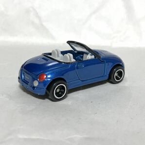 トミカ ミニカー No.15 ダイハツ コペン 改造品 ワイドホイール ブルー 青 L880K オープン化の画像3