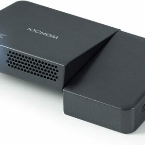 iOCHOW プロジェクター 小型 2400ルーメン DLP 1080P 自動台形補正 90度回転 充電式バッテリー内蔵