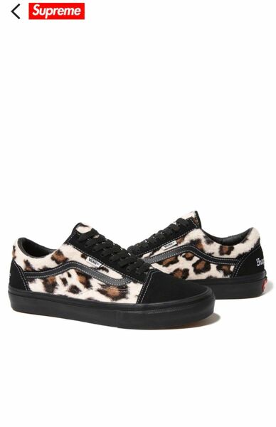 Supreme × Vans Leopard Old Skool "Black"