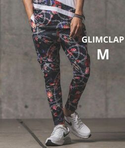 GLIMCLAP グリムクラップ フラワー パンツ チェーン 花柄 バラ M