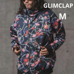 GLIMCLAP グリムクラップ フラワー ジップアップ パーカー 花柄 バラ