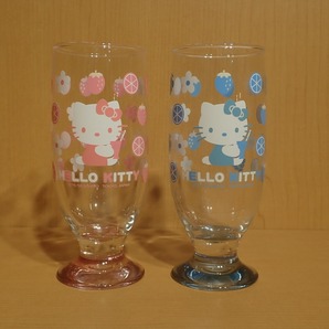 【中古】 Hello Kitty ハローキティ キティちゃん グラス 2点セット 2003年製食器 【質屋】【代引き手数料無料】の画像2