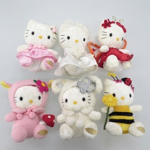 【中古】 Hello Kitty ハローキティ キティちゃん 生誕25周年記念 コレクションドール ケース ぬいぐるみ 7点セット 2000年製 【質屋】の画像5