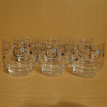 【中古】 Hello Kitty ハローキティ キティちゃん グラス 冷茶グラス　6点セット 1999年製食器【質屋】【代引き手数料無料】_画像2