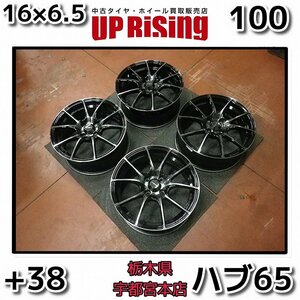 ウェッズ WEDS ウェッズスポーツ WEDS SPORT SA-10R♪16×6.5J PCD100 4H +38 ハブ65♪Wheels only4本♪店頭受取歓迎♪R604W36