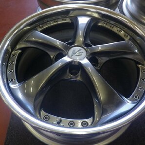 深リム!!希少!WORK VS-KF ワーク♪18×7.5J PCD114.3 5H +45 ハブ73♪再塗装品 シルビア,スカイライン,アルテッツァ,RX-8,ソアラ♪R603W127の画像3