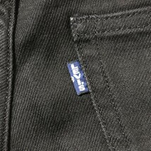 人気品番 ロングセラー リーバイス LEVIS 511 BIG E スリム デニム パンツ W31L32 ブラック ジーンズ ジーパン スキニー ナロー タイト_画像7