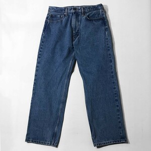 美品 ワイド テーパード リーバイス Levis WATERLESS STRONG A2316-000 バギー フィット デニム パンツ W34L32 インディゴ Levis