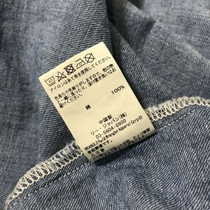 希少 限定 別注デザイン ラングラー Wrangler x BEAMS 27WM デニム ウエスタン シャツ L インディゴ ブルー ウェスタン ビンテージ加工の画像5