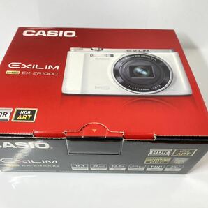 【保証期間内】動作確認済 カシオ CASIO EXILIM シャッターホワイト EX-ZR1000WE コンパクトデジタルカメラ コンデジ デジカメ 完品の画像1