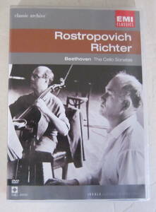 輸入盤DVD BBC ロストロポーヴィチ,リヒテル/Rostropovich, Richter : Beethoven Yhe Cello Sonatas ベートーヴェン 