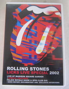 輸入盤DVD ザ・ローリングストーンズ/The Rolling Stones LICKS LIVE SPECIAL 2002 2枚組