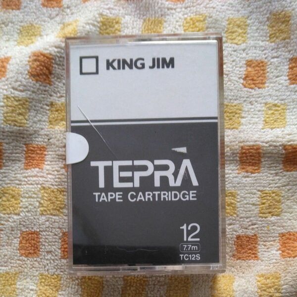 テプラ TRテープカートリッジ TC12S 12mm （白・黒文字）