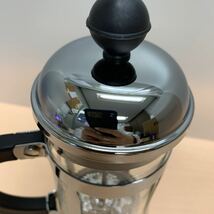 y040508m BODUM ボダム コーヒーメーカー コーヒープレス CHAMBORD シャンボール フレンチプレス シルバー ガラスビーカー_画像4