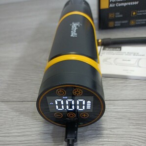 y041206fk AstroAI 自転車 空気入れ 電動 エアーコンプレッサー バイク 空気入れ 1000Kpa（150PSI）/ 3*1500mAh 充電式 ワイヤレス の画像2