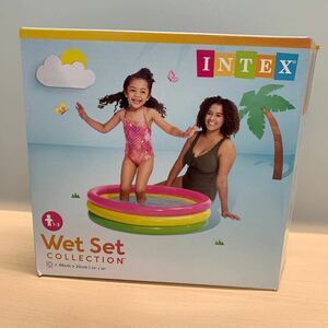 y042213m ビニールプール ラウンドプール 86cm クッション底 INTEX インテックス 家庭用 プール 