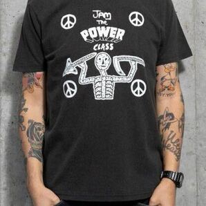 TACOMA FUJI RECORDS / JAM THE POWER CLASS designed by Matt Leines / 別注Tシャツ / SIZE:L / BLACK / タコマフジ / マット・レイナスの画像8