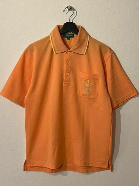 【VINTAGE】KENZO GOLF / 半袖ポロシャツ/ SIZE:L /ORANGE / ケンゾー ゴルフ / POLO / OLD オールド / 90s 00s / ヴィンテージ ビンテージ