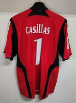 05-06 レアル・マドリッド Real MADRID GK ＃1 カシジャース CASILLAS 半袖 adidas M_画像2