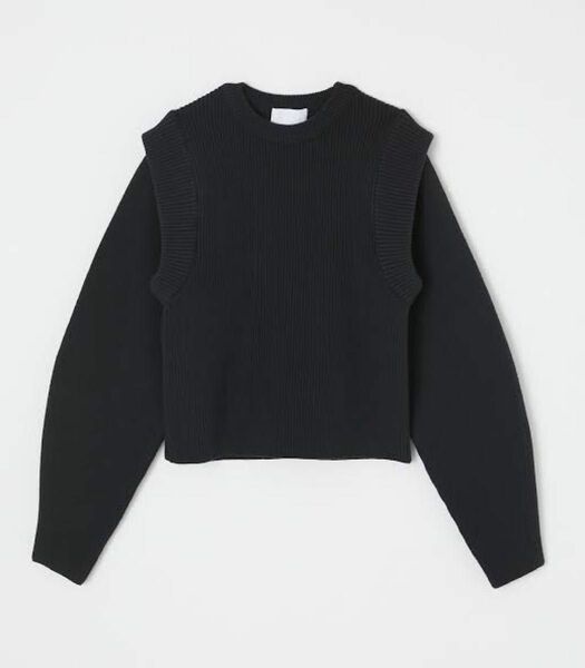 【AZULby moussy】WIDE SHOULDER KNIT PO