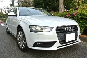 [Продано 398,000 иен] Автомобиль хорошего качества 25 лет Кожаное сиденье Audi A4 quattro SE Камера MMI B Фактический пробег 91 000 км Техосмотр 6 лет 12 Без ремонта Запасной ключ в наличии С бонусом