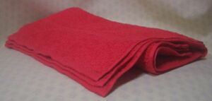 【日本生地＆縫製！】【販売単位：赤色３枚組】綿100%　パイル　小さなサイズ　タオル＜サイズ：ヨコ約４４ｃｍタテ約２８ｃｍ＞60604122